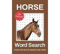 Horse Word Search Puzzle Book: Word Searches with Easy to Read Print about Horses, Horse Racing, Horseback Riding, Horse Equipment and More | 6x9 ... Gift for Free Time, Holidays, and Vacations