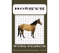 Horse Word Search Puzzle Book: Word Searches with Easy-to-Read Print about Horses, Horseback Riding, Horse Racing, and More|6x9 inches, 110 pages|50+ ... Gift for Vacations, Holidays, and Free Times