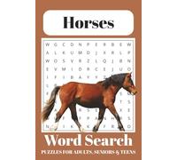 Horse Word Search Puzzle Book: Word Searches with Easy to Read Print about Horses, Horseback Riding, Horse Racing and More | 6x9 inches, 110 pages | ... Gift for Vacations, Holidays and Free Times