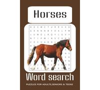 Horse Word Search Puzzle Book: Word Searches with Easy to Read Print about Horses, Horseback Riding, Horse Racing and More | 6x9 inches, 110 pages | ... Gift for Vacations, Holiday and Free Times
