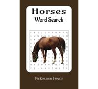 Horse Word Search Puzzle Book: Word Searches with Easy to Read Print about Horses, Horseback Riding, Horse Racing and More| 6x9 inches, 110 pages| 50+ ... Gift for Vacations, Holiday and Free Times