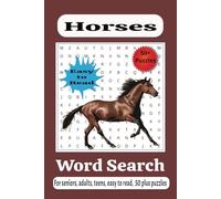 Horse Word Search Puzzle Book: Word Searches with Easy to read Print, Horse and Pony themes, Horseback Riding, Horse Racing and more | 6x9 Inches | ... Gifts for vacations, Holidays, and Free times