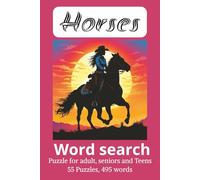 Horse Word Search Puzzle: Puzzle for Animal Lovers, Horses, Classic Puzzle for Adults and Children from 10 Years