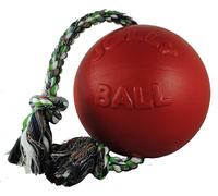 Horsemen's Pride 15.2cm Romp-N-Roll Jolly Sfera Medio Giocattolo Cane - Rosso