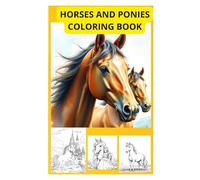 Horses and ponies coloring book