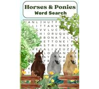 Horses and Ponies Word Search Puzzle Book for Adults or Teens: Perfect for relaxing moments or on-the-go fun!