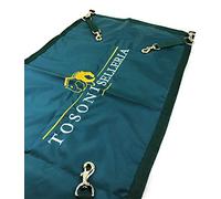 Horses, Cancelletto Chiudiporta da Box, Realizzato in Nylon, Adatto per il Fissaggio alla Maggior Parte dei Box, Abbinabile con il Portaoggetti Horses (Verde)