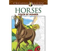 Horses Color by Number Adult Coloring Book