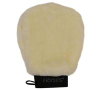Horses Guanto Grooming Teddy, Accessori per la Cura del Cavallo, Resistenti, Ergonomici e Sicuri (Beige, Unica)