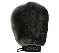 Horses Guanto Grooming Teddy, Accessori per la Cura del Cavallo, Resistenti, Ergonomici e Sicuri (Grigio, Unica)