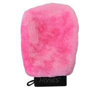 Horses Guanto Grooming Teddy, Accessori per la Cura del Cavallo, Resistenti, Ergonomici e Sicuri (Rosa, Unica)