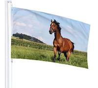 Horses In The Sea Galopping Flag 3x5 Ft Outdoor Double Sided 100% Polyester Duty Durable Flags With Preset Hole For Home Office Garden Holiday Decorations