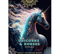 Horses Lovers M Unicorns and Horses - Coloring Book for Adults with (Tascabile)