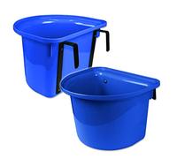 Horses Mangiatoia Portatile Tecno Hook Royal Blu, per l’Equitazione, Solida e Robusta, Ottima per l’Alimentazione del Vostro Cavallo, Pratica ed Igienica