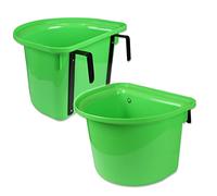 Horses Mangiatoia Portatile Tecno Hook Verde Lime, per l’Equitazione, Solida e Robusta, Ottima per l’Alimentazione del Vostro Cavallo, Pratica ed Igienica