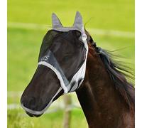 Horses Maschera Antimosche Fly Shield Plus, Leggera e Traspirante, Non Ostacola Il Campo Visivo del Cavallo, Protezione di Occhi e Orecchie