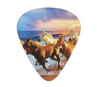 Horses On The Beach - Paddle per chitarra, confezione da 12, adatto per suonare chitarre acustiche, chitarre elettriche, ecc.