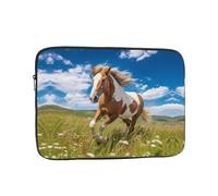 Horses on the Prairie - Custodia protettiva stampata per computer portatile, adatta per viaggi e ufficio da 10 pollici