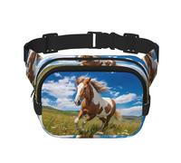 Horses on the Prairie Pattern trendy trendy marsupio unisex viaggio sport messenger bag