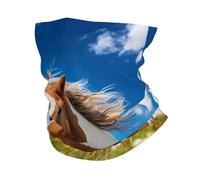 Horses On The Prairie Printed Ghetta da Collo Antiscivolo Passamontagna Antivento Sciarpa A Mezza Faccia per Estivo Sports Versatili Headwrap
