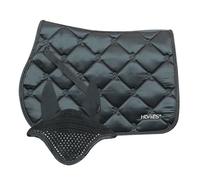Horses Sottosella Salto+Cuffietta Ellen, Morbido e Resistente, Indispensabile per Proteggere Il Cavallo da Traumi e Shock Eccessivi, Sobrio ed Elegante (COB, Nero)