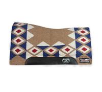 Horses Sottosella Western Silver PRO-Pad Hunter, Morbido e Resistente, Indispensabile per Proteggere Il Cavallo da Traumi e Shock Eccessivi, Sobrio ed Elegante (Beige/Blu)