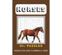 Horses Word Search Book: Easy to Read Puzzle book for adults, kids & seniors | 6x9 inches, 110 Pages | 495 WORDS 50+ Puzzles... Gift for Vacations, Holidays and Free Times
