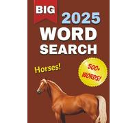 Horses Word Search Puzzle Book: Easy to Read Print about The Body, Brain, and More | 6x9 Inches, 112 Pages, 50+ Puzzles ... Gift for Holidays or Horse Lovers