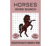 Horses Word Search Puzzle Book.: Word Searches with Easy to Read Print about Horses, Famous Horses, Stable Life and More | 6x9 inches, 110 pages | 50+ ... Gift for Vacations, Holidays and Free Times.