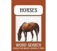 Horses Word Search Puzzle Book: Word Searches with Easy to Read Print about Horses, Horse racing, Horse Back Riding and more | 6x9 inches, 110 pages | ... . Gift for Vacations, Holiday and Free Times