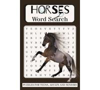 Horses Word Search Puzzle Book: Word Searches with Easy to Read Print about Horses, Horseback Riding, Breeds and More | 6x9 | 110 Pages | 50+ Puzzles... Gift for Vacations, Holidays and Down Times