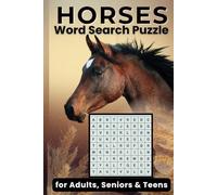 Horses Word Search Puzzle for Seniors, Adults and Teens.: Word Search Adventure for Horse Enthusiasts | 6x9" -110 pages