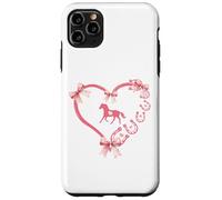 Horseshoe Bow Coquette Heart Horse Mom Girl Horseback Riding Custodia per iPhone 11 Pro Max