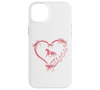 Horseshoe Bow Coquette Heart Horse Mom Girl Horseback Riding Custodia per iPhone 14 Plus