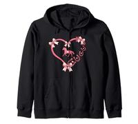 Horseshoe Bow Coquette Heart Horse Mom Girl Horseback Riding Felpa con Cappuccio
