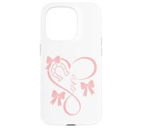 Horseshoe Heart Beat Love Horses Fun Bow Coquette Horse Girl Custodia per iPhone 15 Pro