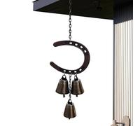 Horseshoe Wind Chime - Wind Chimes, Classic Alloy Anti-Rust Decoration, Rustic Horse Decoration With Bell | For Friends, Home, Ranch, Bar, Indoor Entrance Wall, Classic Alloy Decor