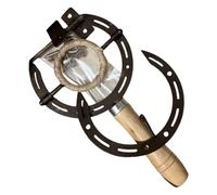 Horseshoe Wine Opener - 8 Inch Metal Vintage Farmhouse Corkscrew | Kitchen Wine Opening Tool for Home Bar, Garage, Man Cave, and Housewarming Gift