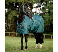 Horseware Amigo - Coperta in vimini Ripstop 900D, 50 g, Dynasty Green/Navy & Silver, dimensioni della coperta: 155 cm