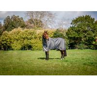 Horseware Ireland Amigo Bravo 12 Plus Turnout Lite, Shadow/Navy & Rose - 110 cm