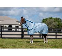 Horseware Ireland Amigo Bug Rug Plus, Azure Blue/Navy & Electric Blue - 160 cm