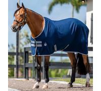 Horseware Ireland Amigo Stable Sheet, Navy/Titanium Grey & Silver, 145 cm - 1 pz.