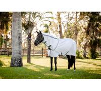 Horseware Ireland Amigo Summer Sheet Plus, Navy Check/Titanium Grey and Silver - 160 cm