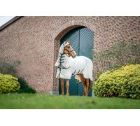 Horseware Ireland Rambo Hoody, Chalk / Hunter Green & Silver - 155 cm