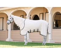 Horseware Ireland Rambo Hoody XL, Chalk /Hunter Green & Silver - 155 cm