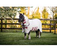 Horseware Ireland Rambo Petite Hoody, Sand/Cherry - 110 cm