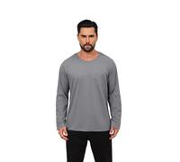 HORSSLE Camicia chirurgica post-spalla, comoda da indossare dopo l'intervento chirurgico, chemio a scatto laterale aperto e dialisi, Grigio-L, XL