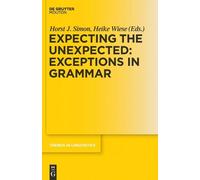 Horst J. Simon Expecting the Unexpected: Exceptions in Gramma (Copertina rigida)