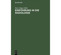 Horst Jürgen Helle Einführung in Die Soziologie (Copertina rigida)