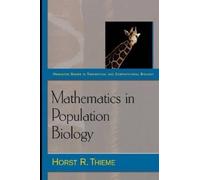 Horst R. Thieme Mathematics in Population Biology (Tascabile)